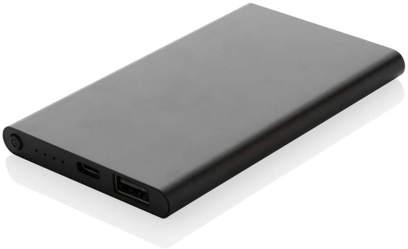 Powerbanka 4000mAh s USB C z RCS recykl. plastu a hliníku