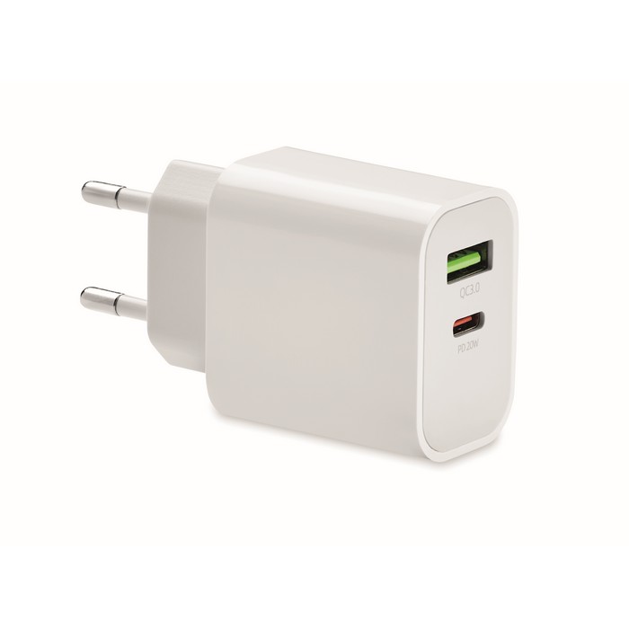 Port Dvouportová USB nabíječka 18W