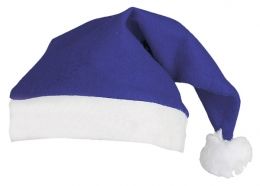Santaklausovská čepice modrá