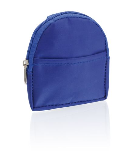 Modrá peněženka ve tvaru batůžku
