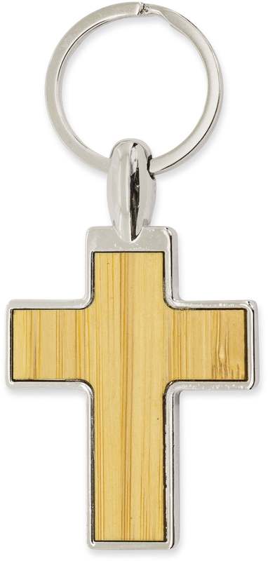 Bambusová klíčenka - kříž