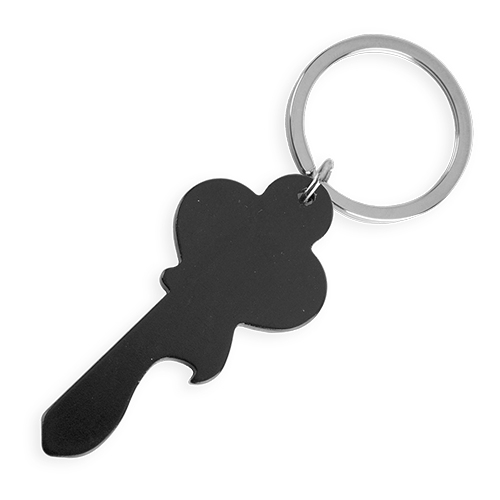 Klíčenka ve tvaru klíče černá