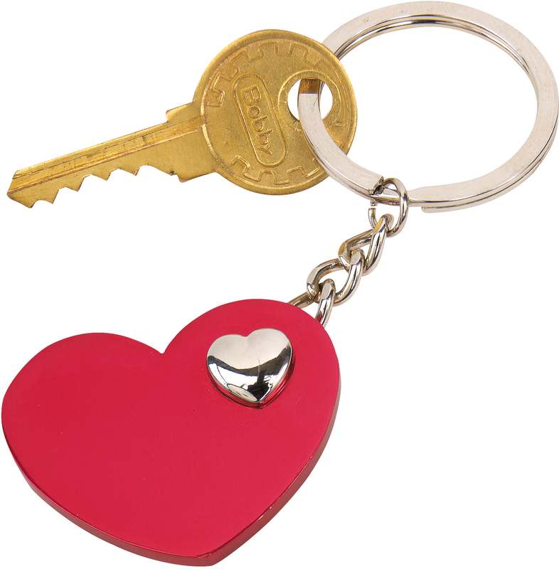 přívěsek na klíče HEART-IN-HEART