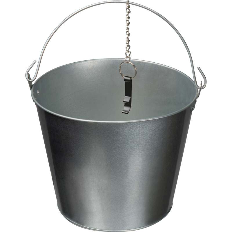 Zinkový kbelík s otvírákem na láhve