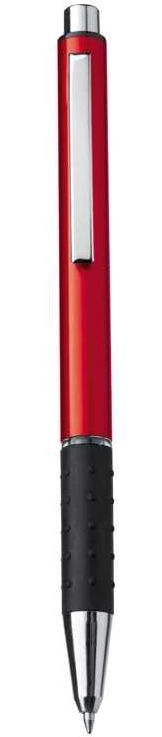 Červené kuličkové pero z aluminia