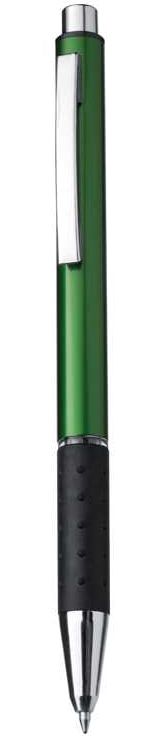 Zelené kuličkové pero z aluminia 