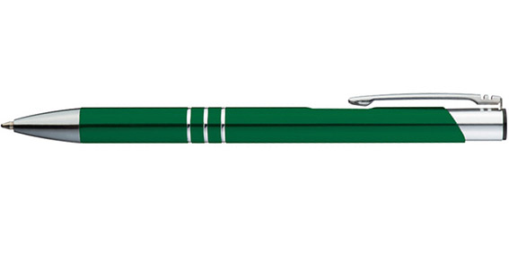 Zelené kuličkové pero Ascot