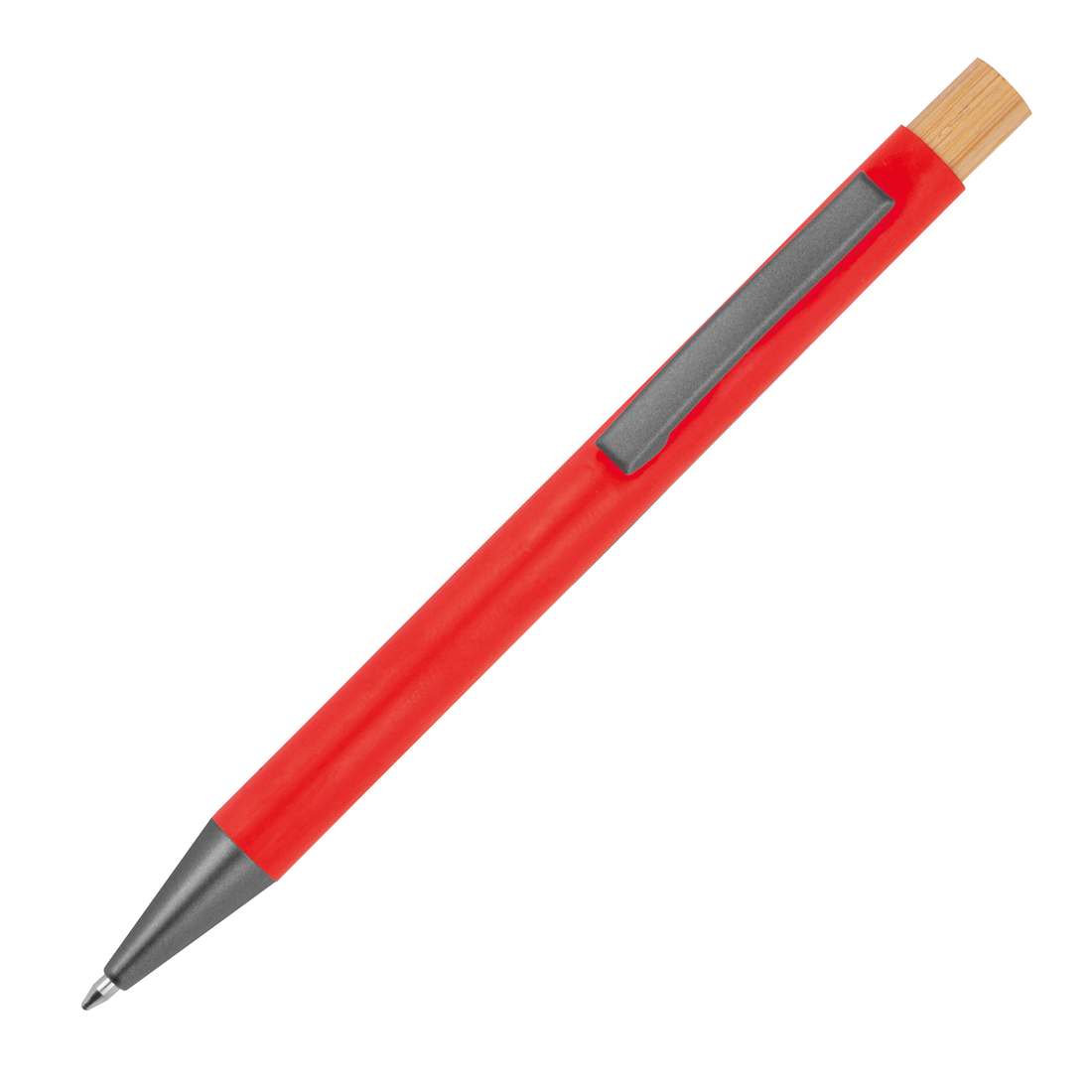 pero vyrobené z recyklovaného hliníku s bambusovým zatlačovačem