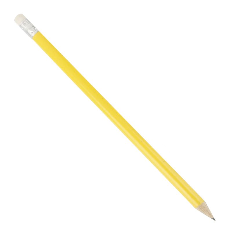 Dřevěná tužka žlutá 