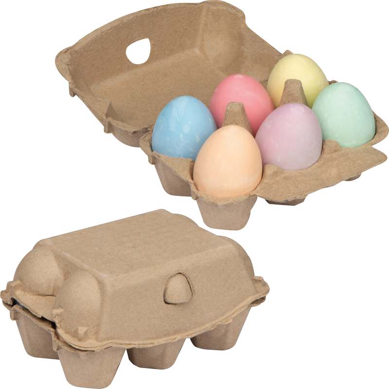 Křídová vajíčka v kartonovém boxu