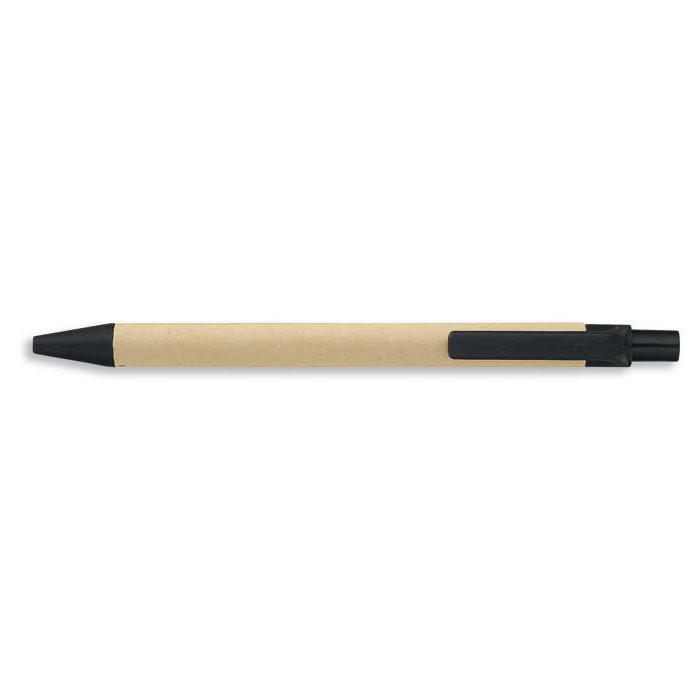 Černé recyklovatelné kuličkové pero