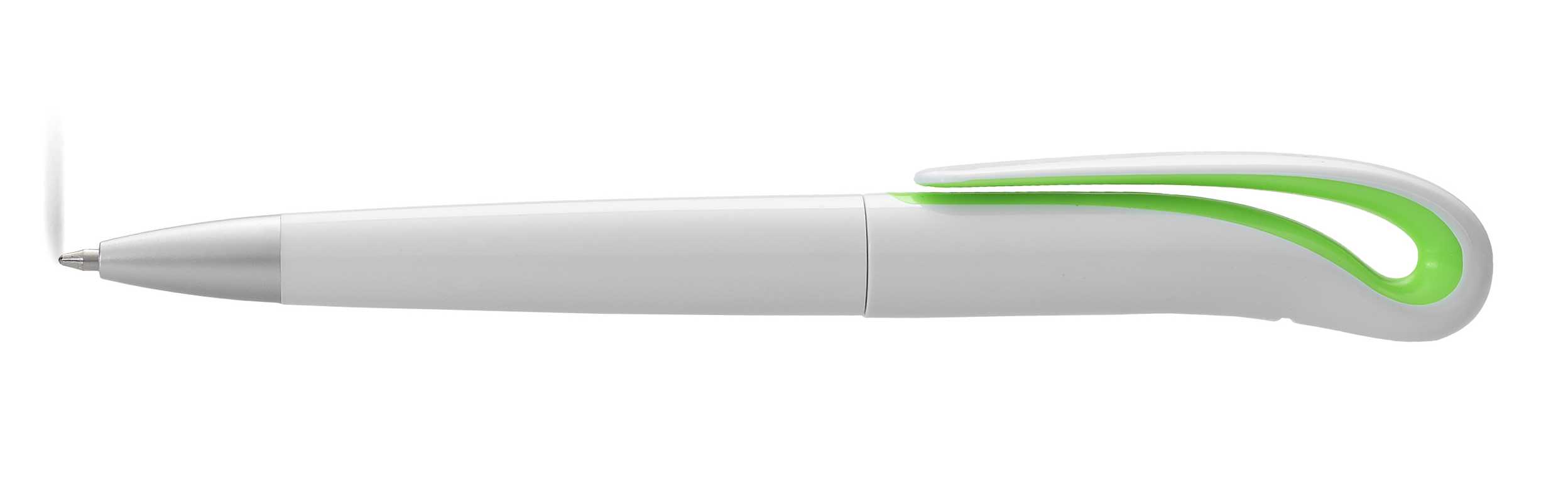 Bílo-zelené kuličkové pero Swansea