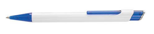 Kuličkové plastové pero s modrým vrškem