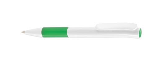 Kuličkové pero plastové se zeleným vrškem