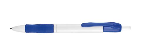 Plastové kuličkové pero s modrým klipem