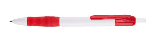 Plastové kuličkové pero s červeným klipem