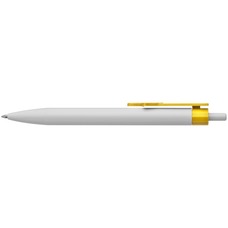 Žluté kuličkové pero se svorkou ukazováček