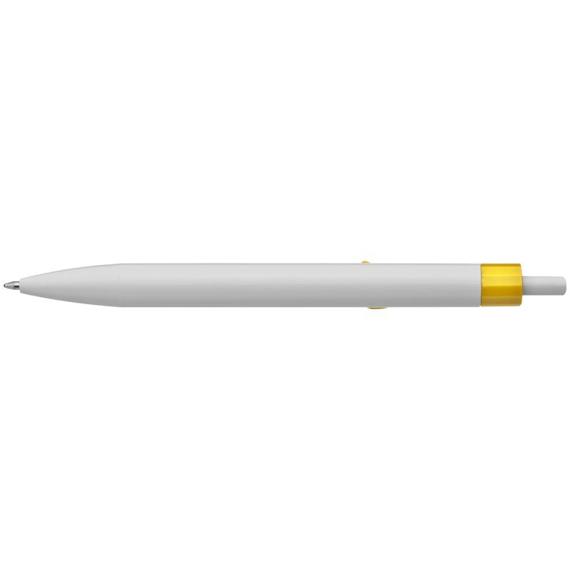 Žluté kuličkové pero se svorkou ukazováček