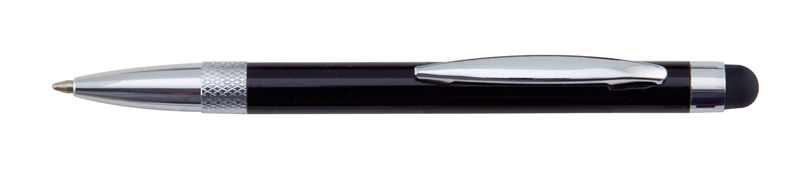 Černé kuličkové pero se stylusem