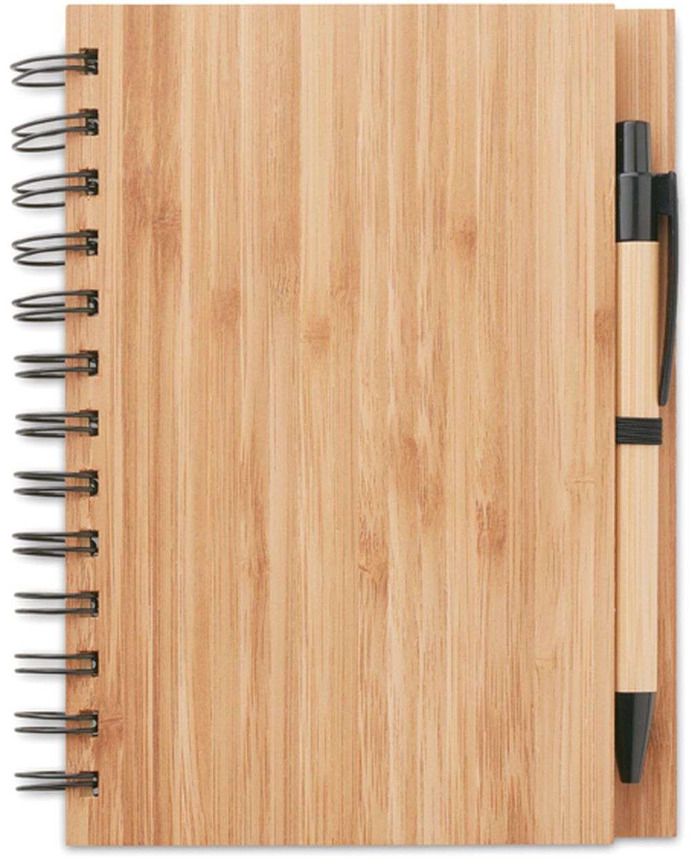 Bambusový zápisník s propiskou