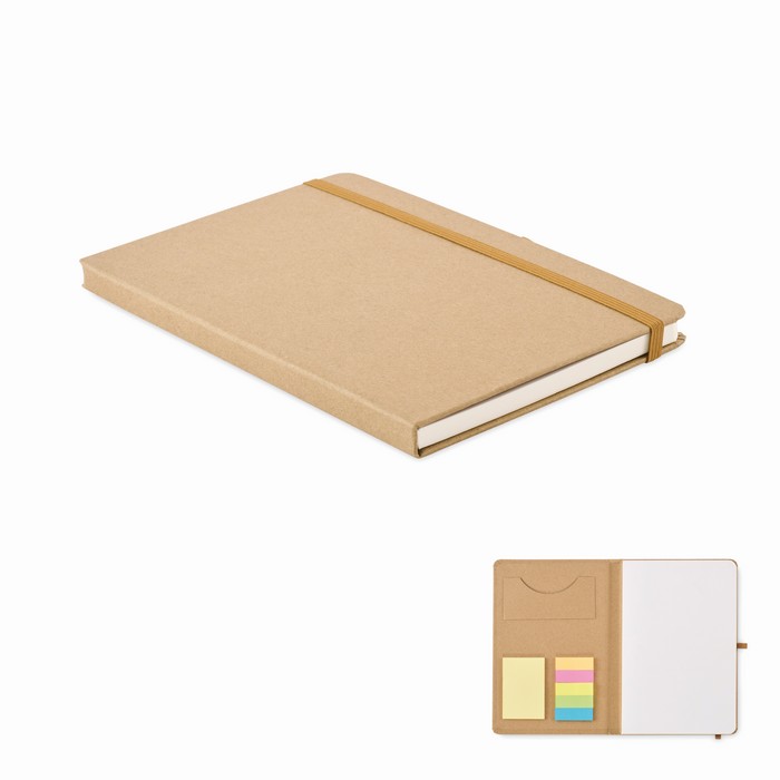 STICKNOTE Sada se zápisníkem A5 z recyklo