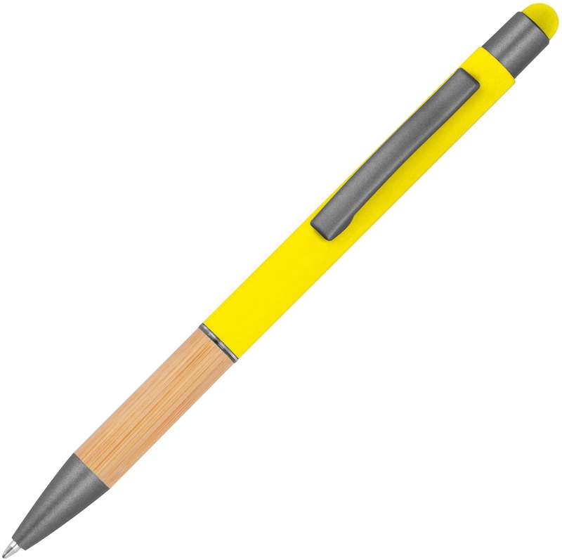 Kuličkové pero s bambusovým úchytem