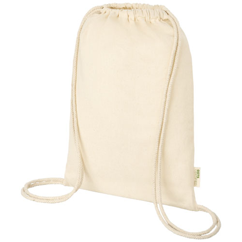 Orissa 100 g/m2 GOTS šňůrkový batoh z organické bavlny