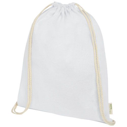 Šňůrkový batoh z organické bavlny GOTS s gramáží 140 g/m2 Orissa