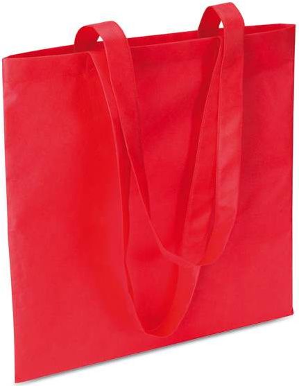 Červená nákupní taška z netkané textilie