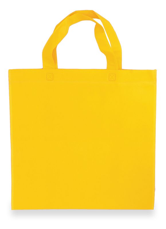 LAURA netkaná taška žlutá