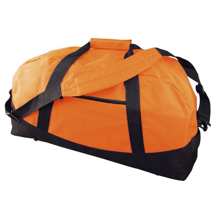 Oranžová sportovní taška s přední kapsou