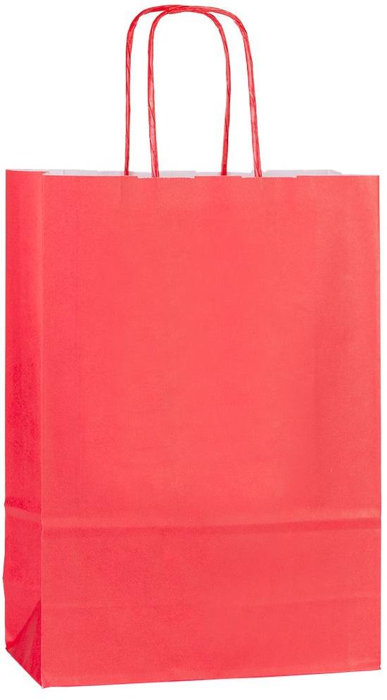 Červená papírová taška 18x8x20 cm