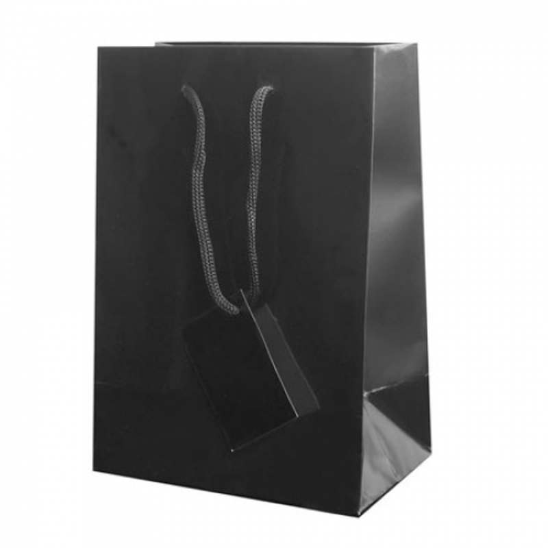 Dárková taška černá 10x15x7 cm