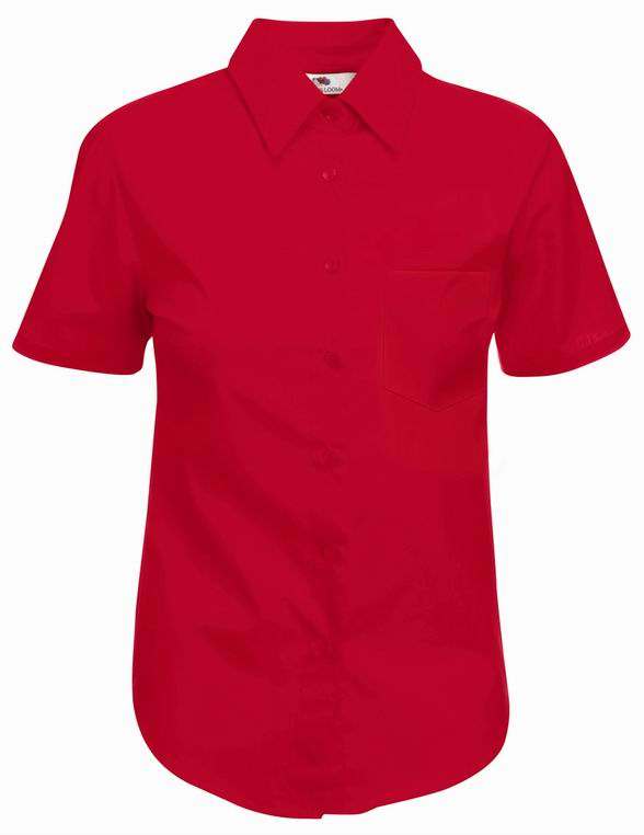 Dámská popelínová košile kr.rukáv Lady-Fit Short Sleeve Poplin Shirt