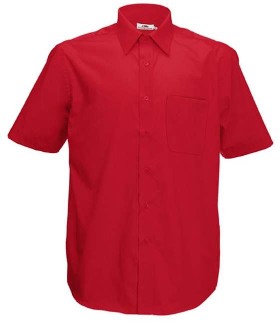 Pánská popelínová košile kr.rukáv Short Sleeve Poplin Shirt