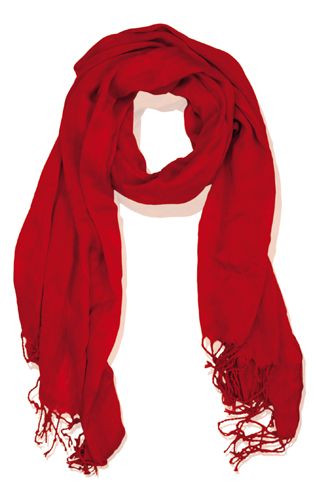 Dámský červený šátek