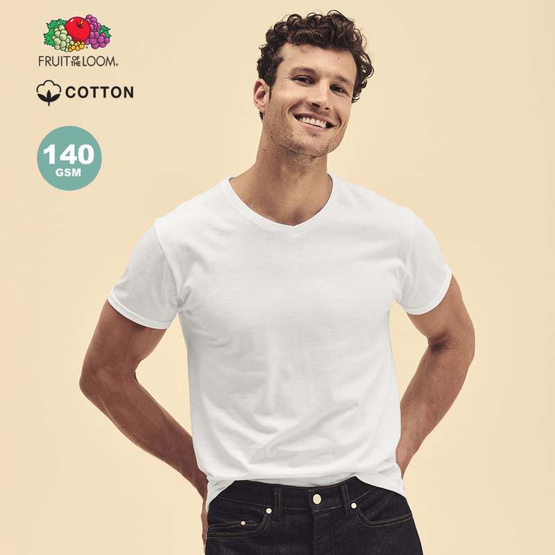 Iconic V-Neck Bílé tričko pro dospělé