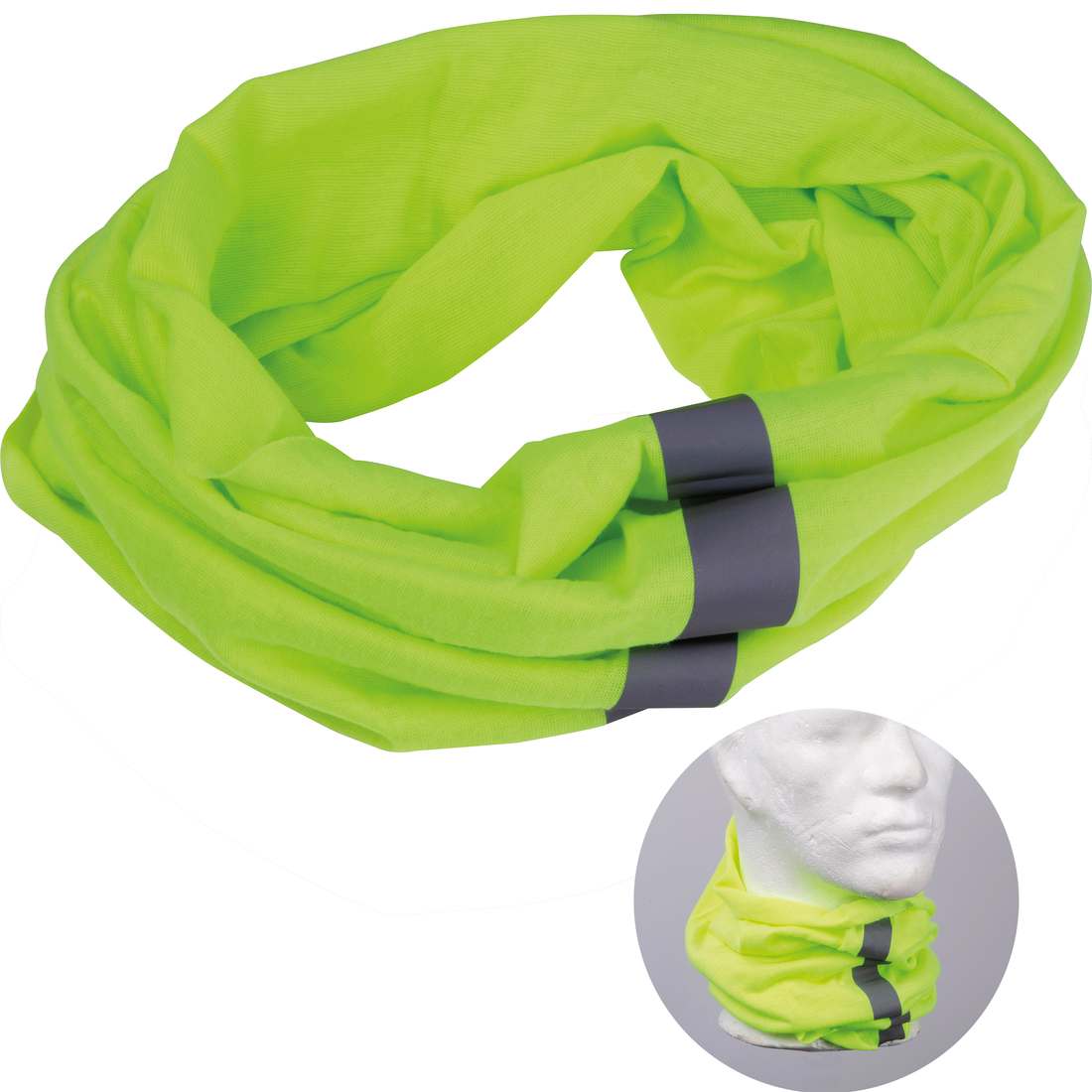 Bandana loop šátek s reflexními pruhy