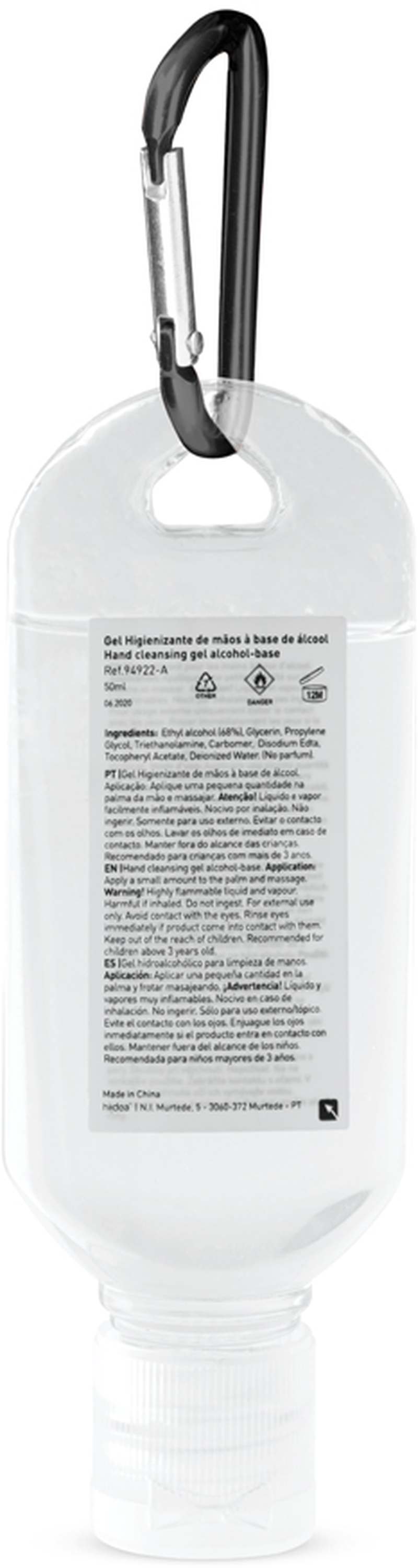 LYZE. Hydratační gel 50 ml s karabinou