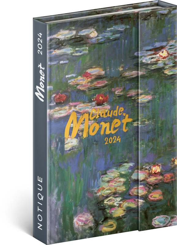 Týdenní magnetický diář Claude Monet 2024, 11 x 16 cm