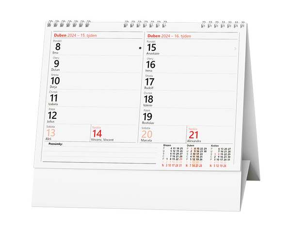 Stolní kalendář - Pracovní čtrnáctidenní
