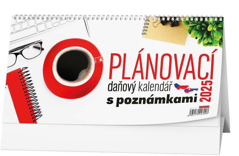 Stolní kalendář - Plánovací daňový kalendář s poznámkami