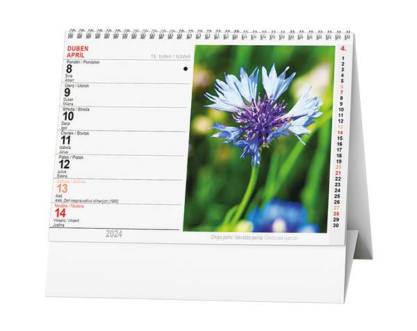Stolní kalendář - Květiny