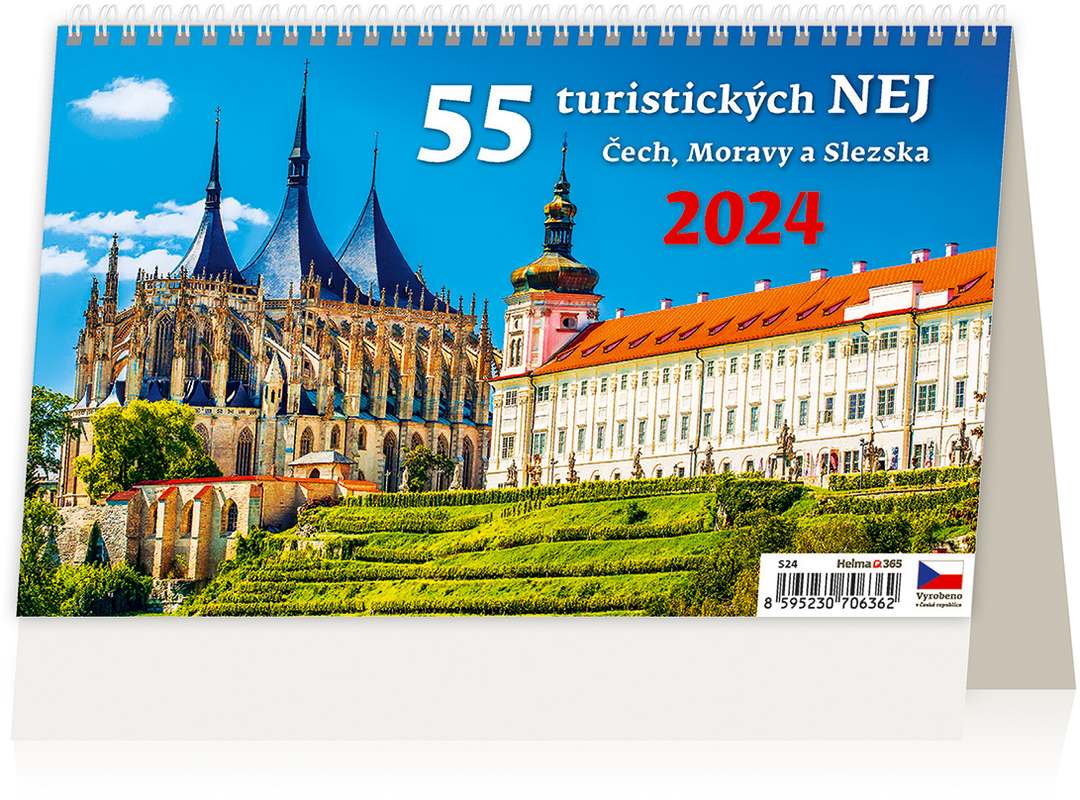 55 turistických nej Čech, Moravy a Slezska