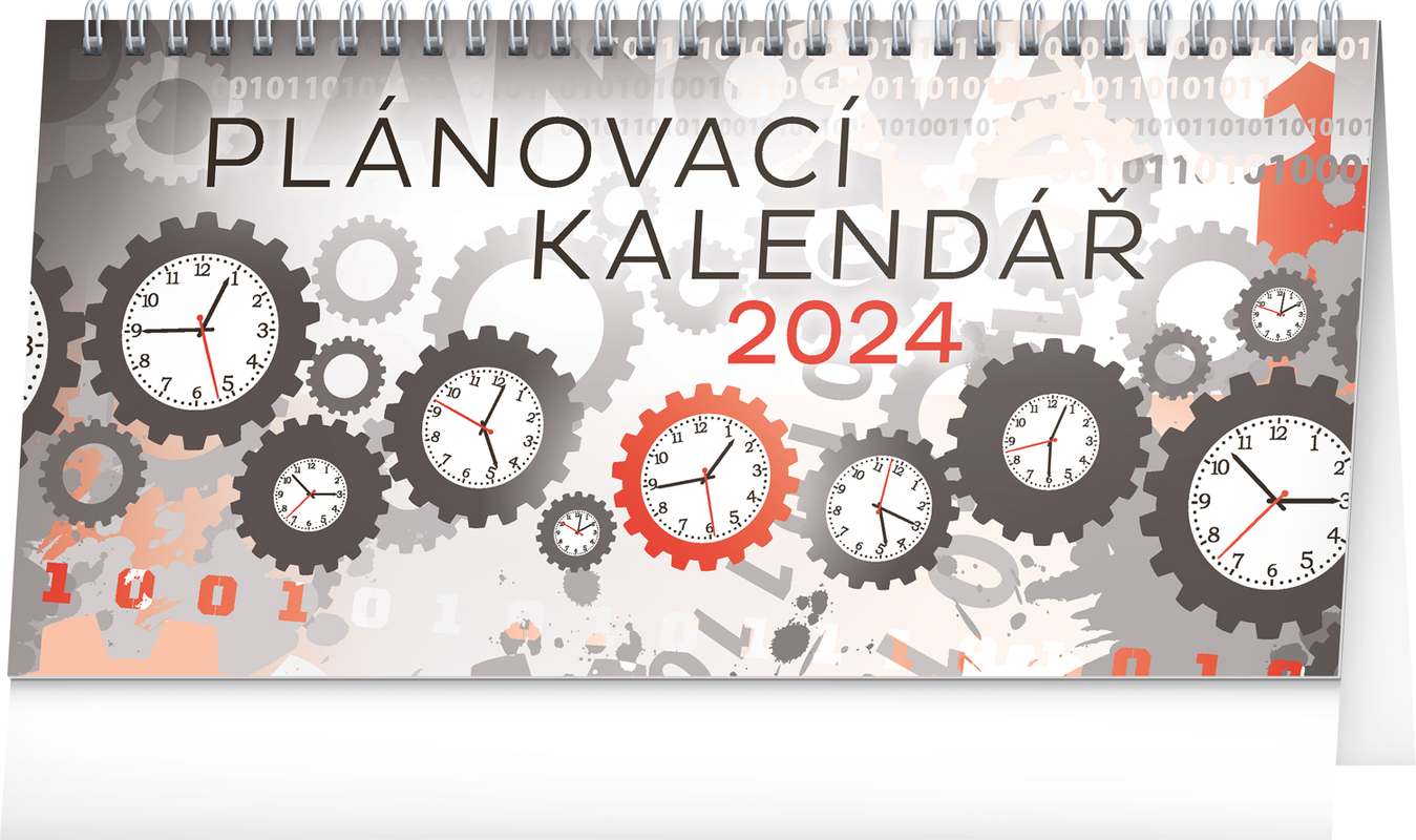 Stolní kalendář Plánovací 2024, 25 x 12,5 cm