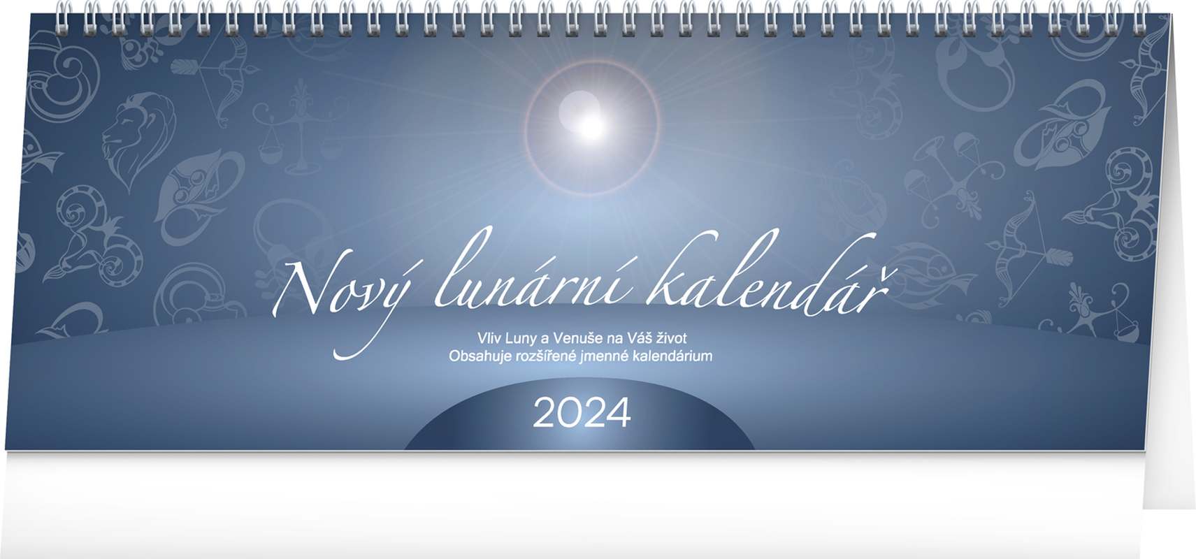 Stolní kalendář Nový lunární kalendář 2024, 33 x 12,5 cm