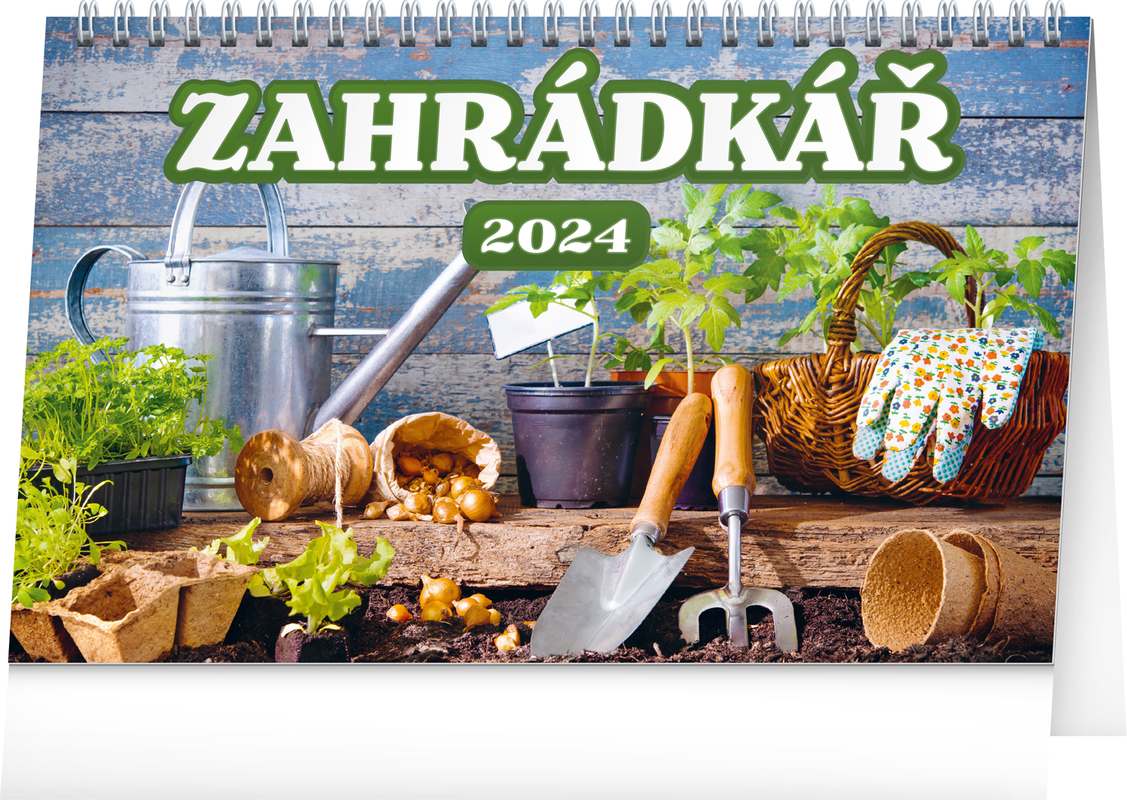 Stolní kalendář Zahrádkář 2024, 23,1 x 14,5 cm