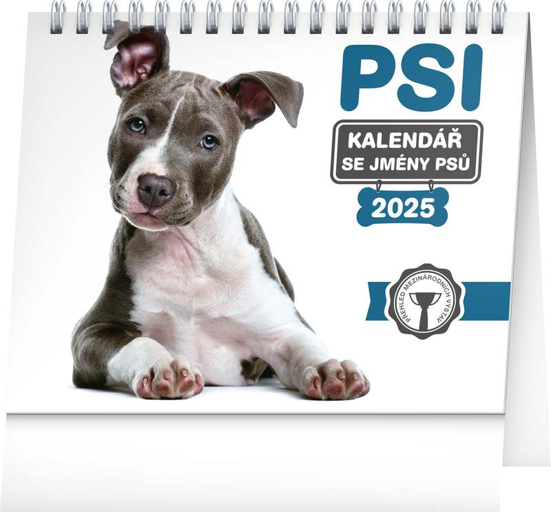 Stolní kalendář Psi - se jmény psů