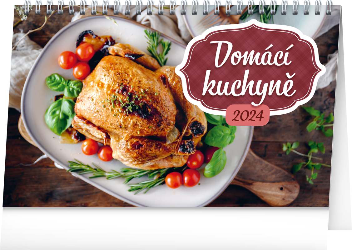 Stolní kalendář Domácí kuchyně 2024, 23,1 x 14,5 cm