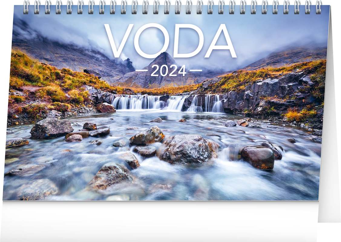 Stolní kalendář Voda CZ/SK 2024, 23,1 x 14,5 cm